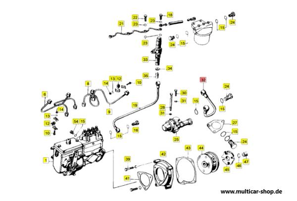 Schlauchleitung / Kraftstoffleitung 35cm